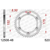 Afam Couronne De Transmission Pour Moto Yamaha 350 Ttr 1986 À 1997 12508-48 Neuf En Destockage