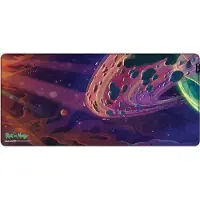 Rick And Morty Tapis de souris gaming XL - RICK AND MORTY - Outer Space - Résistant à l'eau - Bords cousus - 900x420mm