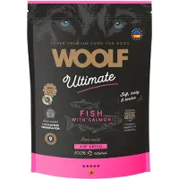Woolf Ultimate Soft Adult Dog Fish with Salmon 1 kg sans céréales, aliment semi-humide pour chiens avec poisson et saumon