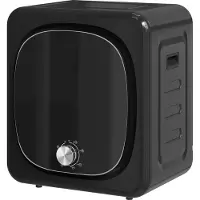 HOMCOM Séchoir linge portable - 800W 60°C max. - 5 modes - installation murale ou à poser - noir