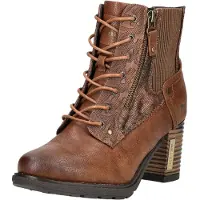 Mustang Bottines à lacets marron