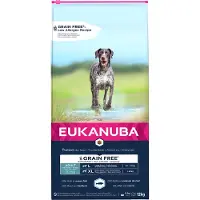 Eukanuba Adultes Grandes Races et Races Géantes Poisson de Mer sans Grains 12 kg