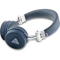 GUESS Suchawki Nauszne Bluetooth Enc Gubh70Pgtspsb Niebieski/Blue Grained Classic Round Shape