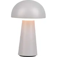 TRIO Lampe de table LED LENNON grise 2 W, blanc chaud, 180 lm, plastique, dimensions : 21,5 x 13,6 x 13,6 cm, IP44, RL