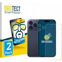 BROTECT Protection Clair (2 pcs, Apple iPhone 17 Pro Max), Téléphone portable : film de protection, Transparent