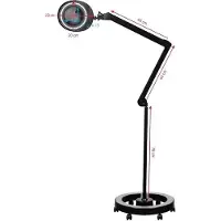 Activeshop Lampe loupe Elegante 6025 60 Led Smd 5D Noir avec Trépied