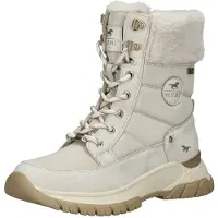 Mustang Bottines à lacets écru