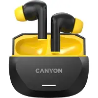 Canyon Écouteurs sans fil , Hexagon 7 TWS, Noir/Jaune, Bluetooth, 10m