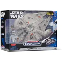 Jazwares Star Wars Micro Galaxy Squadron Feature Véhicule avec figurines Millennium Falcon 22 cm