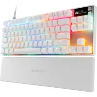 SteelSeries Apex Pro TKL Gen 3 Blanc - Clavier de jeu avec switches OmniPoint 3.0