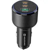 Swissten - Chargeur de voiture 95W (2x USB-C PD + 1x USB-A)