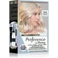 L'Oréal Préférence Le Blonding Toner lotion tonique acide anti-reflets cuivrés teinte 01 Platinum Ice 1 pcs