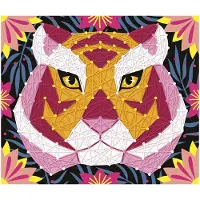 Janod Kit de bricolage String Art Animaux de la jungle - Kit de loisirs créatifs