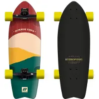 Hydroponic Surfskate complet hydroponique Komplettboard Sun Red Longboard Skateboard