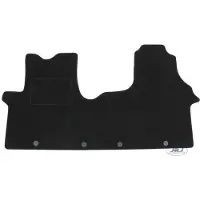 J&J AUTOMOTIVE Tapis De Sol Noir Velours - - Renault Trafic - Sur Mesure - Antidérapant - Imperméable