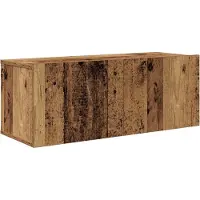 vidaXL Meuble TV avec tiroirs 4 pièces Bois ancien Matériau dérivé du bois