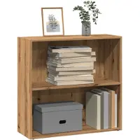 vidaXL Bibliothèque chêne artisanal 80x30x77 cm bois d'ingénierie