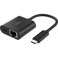 Belkin Adaptateur USB-C vers Ethernet - - Connect - 100 W - 10/100/1000 Mbits - Noir