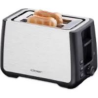 Cloer 3569 King Size Toaster acier inoxydable/noir