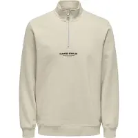Only & Sons Sweat-shirt 'ONSCurated' gris clair / blanc