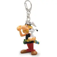 Plastoy SAS 60589 - Astérix avec Idéfix - Porte-clés, 10.9 x 3.3 x 3 cm