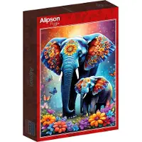 Alipson Puzzle Puzzle Elephants - Maternal Love Collection - 1000 pièces