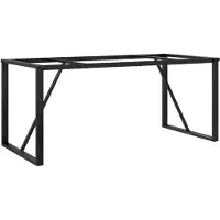 vidaXL Châssis de table de salle à manger en forme de O 160x80x73 cm acier