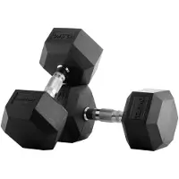 Bodytone Hex Dumbbells 12.5kg Argenté 12.5 kg