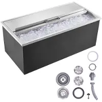 Vevor Bac à Glace Encastrable 95,66 L 913x456x358 mm