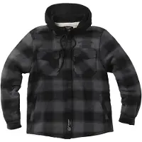 West Coast Choppers Hell Bent Flannel Hoodie Jacket Noir 3XL Homme