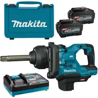 Makita TW010GT201 40V XGT Li-ion Batterie Clé À Chocs (2x Batterie 5.0Ah) En Mallette - 1" - 4000Nm