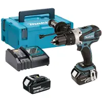 Makita - Perceuse visseuse à percussion Ø13mm 18V (2X5Ah) 91NM - DHP458RTJ
