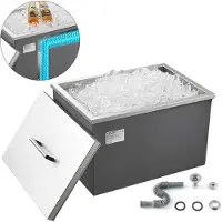 Vevor Glacière encastrable en acier inoxydable