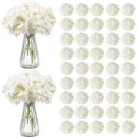 Vevor Hortensia Artificielle Lot de 105 Fleurs Artificielles 250 mm Bouquets de Fausses Fleurs Aspect Réaliste avec Tête 152,4 mm