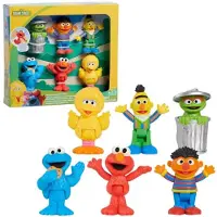 Just Play Set de figurines de Sesame Street - Pack de 6 SESAME STREET "Neighborhood Friends" (Hasbro / Playskool)