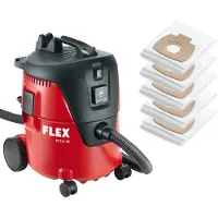 Flex VC21LMC Aspirateur De Chantier Avec 5 Sacs Filtrants - 1 250 W - Classe L - 20 L