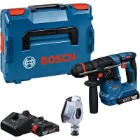 Bosch Sds+ Hammer Gbh 18V-18 X 2X2.0Ah 1.5J Onechuck + Suction Gde 24 Lb