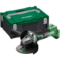 HiKOKI Meuleuse Ø125mm 18V (vendu sans batterie) Vitesse 9100tr/min En coffret HitCase