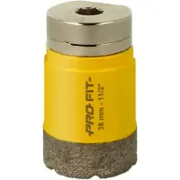 Pro-Fit 09031035 Foret Diamanté Avec Adaptateur C&D Intégré 35 Mm