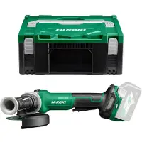 HiKOKI Meuleuse - Ø125mm MultiVolt 36 et 18V - Brushless interrupteur homme mort sans batterie ni chargeur