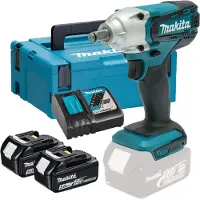 Makita Boulonneuse À Chocs Sans-fil DTW190RTJ - 18V Li-ion - 2 Batteries 5,0 Ah - MAKPAC - 190 Nm - 1/2" - Brushless