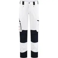Workman 9004 STRETCH Worker Pantalon De Travail P2S - Blanc / Bleu Marine - Taille 54 (38/34)