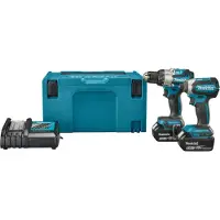 Makita DLX2507TJ Set Combiné Perceuse À Percussion DHP489 Et Visseuse À Percussion DTD153Z Batterie 5,0 Ah (2 Pièces), Dans Mbox