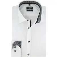 Olymp No. Six Super Slim Chemise blanc, Unicolore
