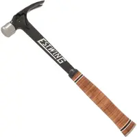 Estwing Ultra Series E19S Straight Claw Hammer EWEE19S Stacked Leather Grip, marteau à panne 538 gr