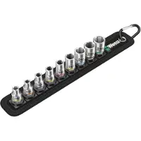 Wera Belt A 4 Zyklop 1/4 Socket Set Argenté