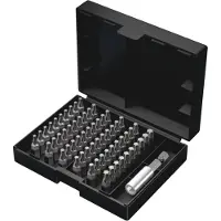 Wera 5057909001 Jeu De 61 Embouts Universels Bit-Safe Dans Une Cassette - Torx