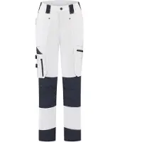 Workman 90041 STRETCH Pantalon De Travail P2S Pour Femmes - Blanc / Bleu Marine - Taille 46 (36/32)