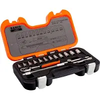 Bahco Jeu de douilles de 1/4 po 16 pcs S160