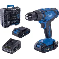 Scheppach Perceuse-visseuse - 20V IXES - 50 Nm 13mm Mandrin + 2 Batteries + Chargeur + 74 Accessoires + Boîte - C-DTB74/2-X